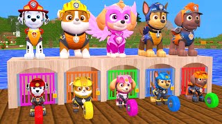 PAW Patrol : Guess The Right Door With Tire Game Mighty Pups Ultimate Rescue Max Level LONG LEGS #25