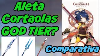 ALETA CORTAOLAS GOD TIER? COMPARATIVA LANZAS -Genshin Impact-