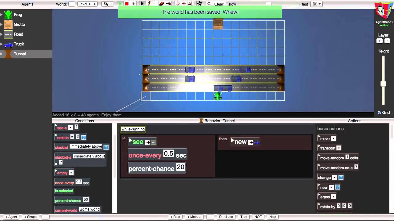 Hour of Code Entwerfe und baue ein 3D Spiel mit