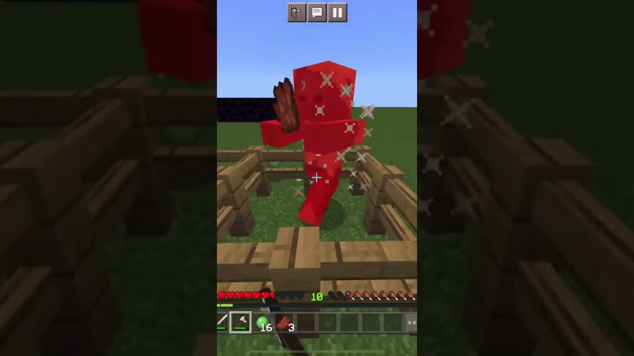 *Minecraft* Sword VS Axe!!! shorts short minecraft minecraftpe YouTube
