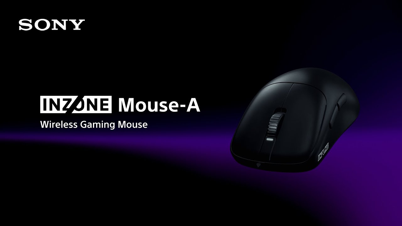 Sony INZONE Mouse-A Wireless Gaming Mouse ultra-light and ultra-fast design demonstrated in a video thumbnail
