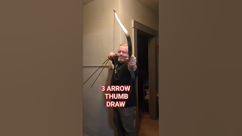 45lb RECURVE BOW 3 ARROW THUMB DRAW 🏹