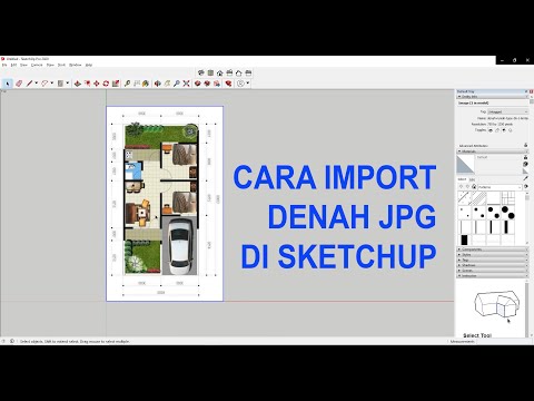 CARA IMPORT DENAH JPG DI SKETCHUP