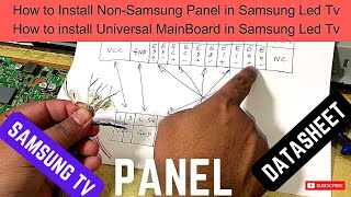 SAMSUNG LED TV PANEL CONNECTIONS, INSTALL UNIVERSAL MOTHERBOARD IN SAMSUNG TV