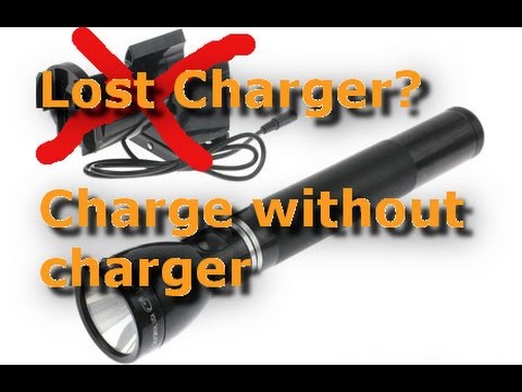 How to Charge a Maglite without its charger - Lost/Broken Charger