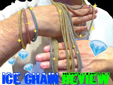 Ice Chain Review - Gold chains that shine like diamonds! So icy jewelry