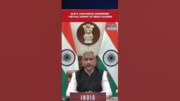 EAM S Jaishankar Addresses Virtual BRICS Leaders Summit, Says "Privilege To Represent..." #shorts