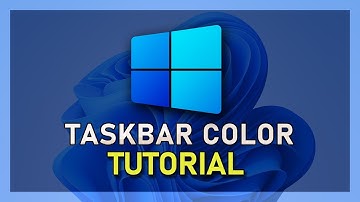 Windows 11 - How To Change Taskbar Color