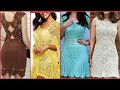 Adorable 40 plus womens collection of crochet knitting skater gown frocks & Laceup dress