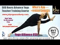 Advance Yoga Teacher Training International Certificate Course #yttc
