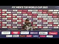 Ish Sodhi speaks to the media after New Zealand beat India  by eight wickets  #T20WorldCup