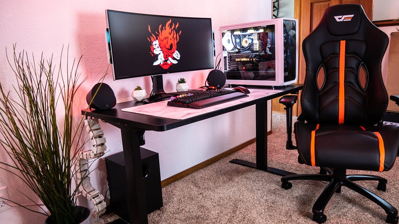 Flexispot Standing Desk Gaming Setup! - Youtube