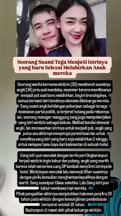 Seorang Suami Tega Menju4l Istrinya yang baru Selesai Melahirkan Anak mereka #fyp #kisahnyata