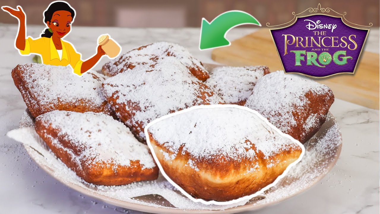 BEIGNETS EN LA VIDA REAL de LA PRINCESA y EL SAPO - Ideas de Anna - YouTube