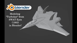 Blender Low Poly Modeling - "Turbokat" from SWAT Kats (1993) - Timelapse