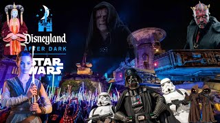 ✨ Star Wars Nite! RARE Vader, Maul! Galaxy's Edge, Disneyland [4K UHD] ✨