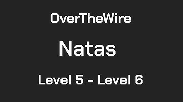 OverTheWire Natas Level 5 - Level 6