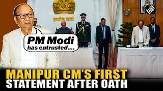 PM Modi has entrusted me with Manipur CM Yumnam Khemchand Singh after oath