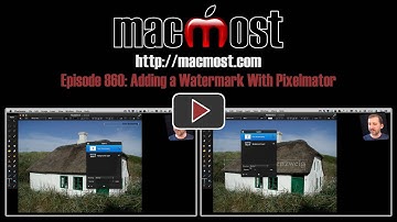 Adding a Watermark With Pixelmator (MacMost Now 860)