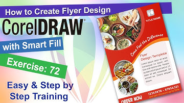 How to Create Flyer Design in Corel Draw Exercise No. 72 | CorelDraw Tutorial | YN Tutor