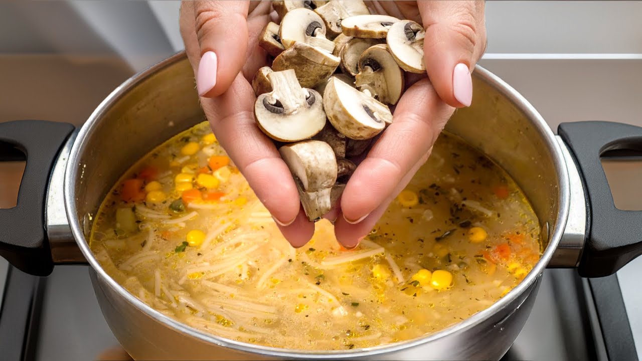 Diese Pilz Suppe ist so lecker, dass ich sie jeden Tag mache!