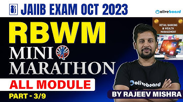 JAIIB RBWM Marathon 2023 | JAIIB Exam Oct 2023 | RBWM Mini Marathon | Day - 3/9 | RBWM Marathon