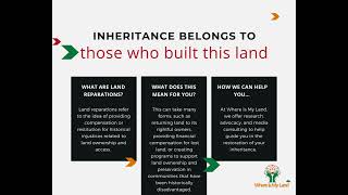Unlocking The Power Of Land Reparations.