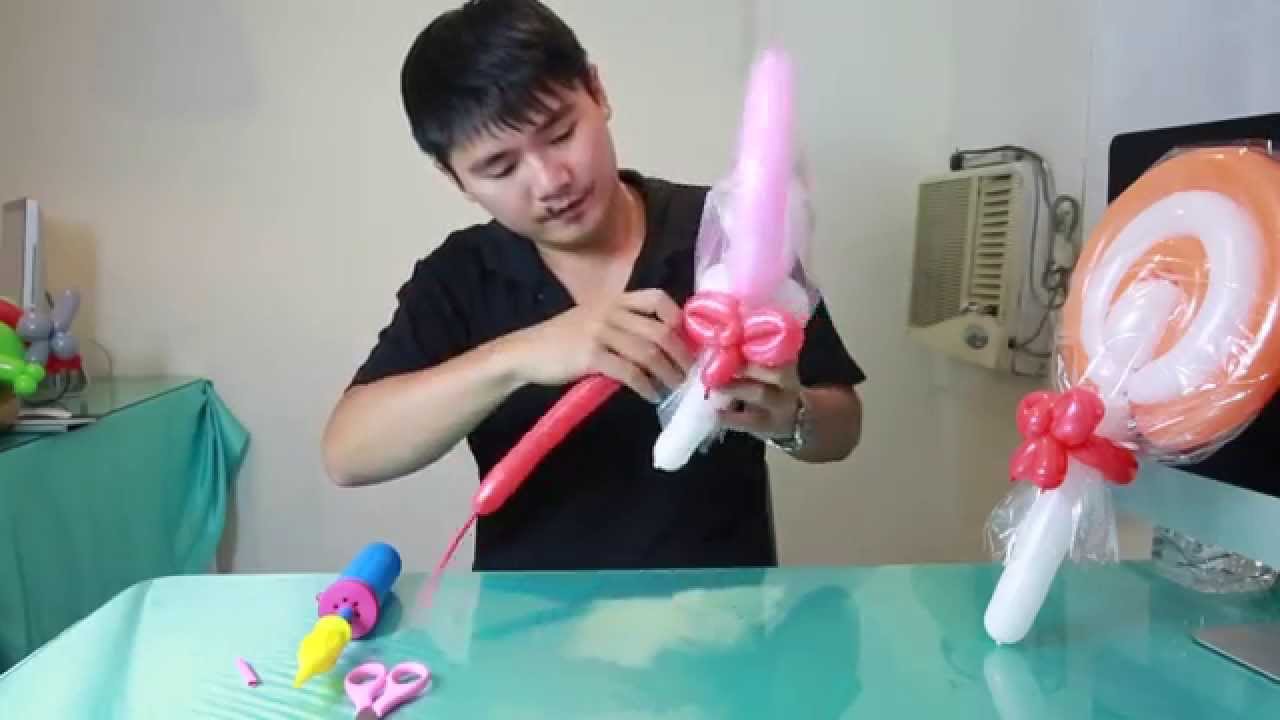 超簡單 可愛棒棒糖 造型氣球教學 Youtube