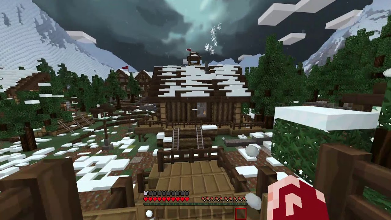 Minecraft Bedrock - BatmanCooper - Snowstorm simulator - YouTube