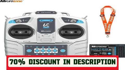 A must-have product! MicroZone MC6C Mini V2 2.4G 6CH Controller Transmitter w/ Receiver Radio Syst