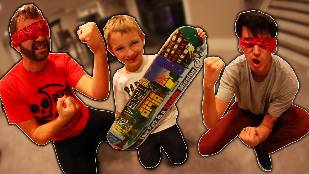 BLINDFOLDED CARPETBOARD S.K.A.T.E.!