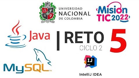 Reto 5 CRUD Consola SQL JAVA Ciclo 2 Universidad Nacional Misión Tic  IntelliJ IDEA MySQL Workbench