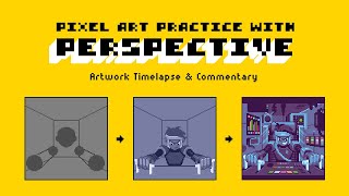 Practicing with Perspective (Starship Pilot Pixel Art Timelapse) screenshot 4