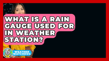 What Is A Rain Gauge Used For In Weather Station? - Weather Watchdog