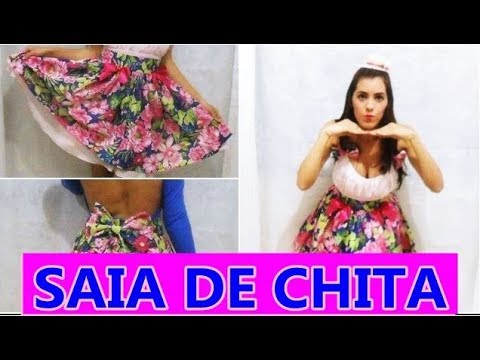 saia de chita adulto