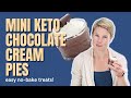 MINI KETO CHOCOLATE CREAM PIES | easy no bake treats