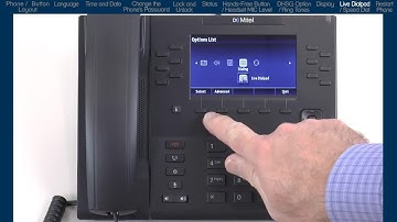 Mitel 6869i Phone: Enabling Live Dialpad