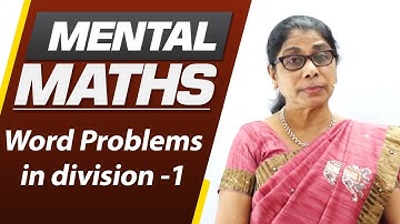 Learn basic of mental Maths for beginners | Word Problems in division -1 | Maths Tricks