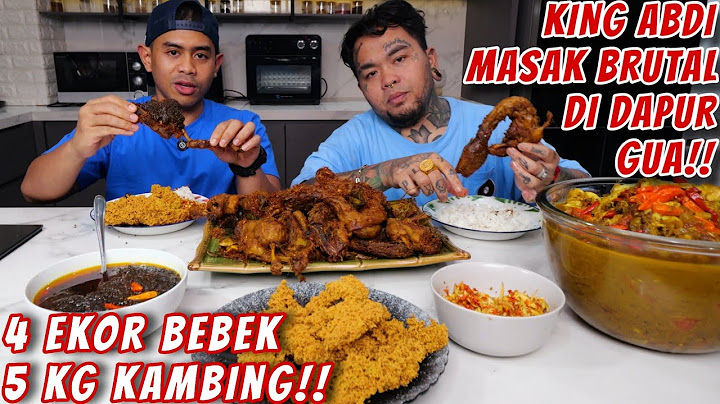 KING ABDI MASAK BEBEK  HITAM VIRAL DI DAPUR TANBOY KUN!!
