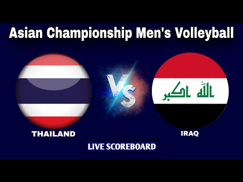 Thailand vs Iraq | 2023 AVC Asian Championship Men&#39;s Volleyball Live Scoreboard