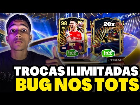 ABSURDO!😱 BUG NAS TROCAS TOTS 97+ & 99+ GRÁTIS FC MOBILE