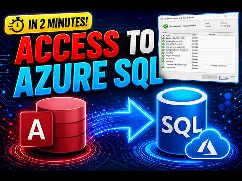 Import  data from access database to SQL server azure