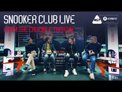 Judd Trump & Jon Richardson join Hendry & Watson for Snooker Club LIVE at the Crucible! 🎙