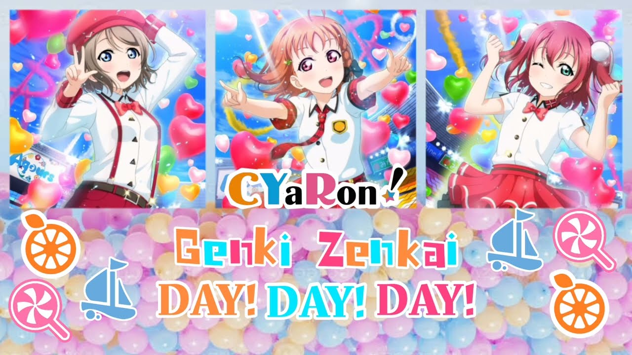 Genki Zenkai DAY DAY DAY  CYaRon  Sub Romaji  Kanji  English  Espaol 