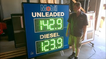 Petrol Price Display with Lightbox