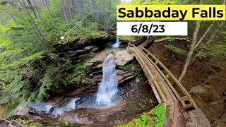 Sabbaday Falls on the Kancamagus Highway, New Hampshire in 4k