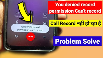 You denied record permission can