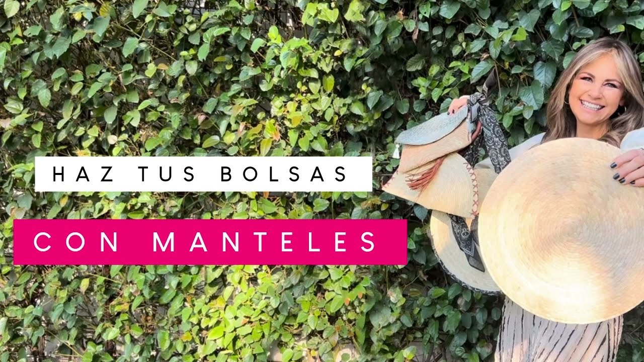 DIY BOLSAS hechas con MANTELES individuales / Luz Blanchet