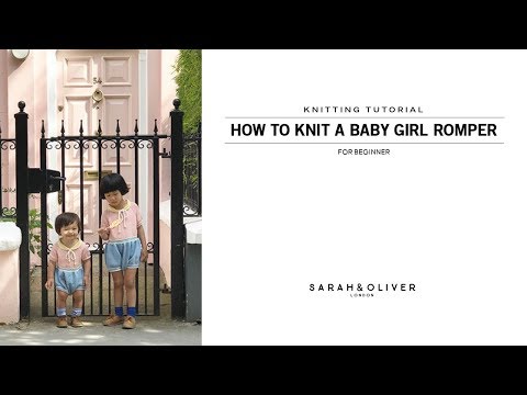 How to knit a baby girl romper, Top down, 탑다운 대바늘베이비 롬퍼 만들기, 아기옷만들기[Part10]