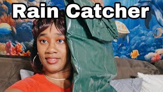 Put Rain Catcher Together To Catch Rain Water